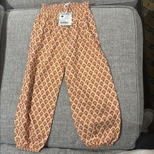 kate quinn Black Smocked Gathered Pant Label